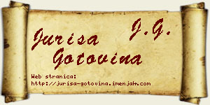 Juriša Gotovina vizit kartica